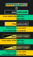 How sedecordle.com looks like on a mobile device such as an iPhone.