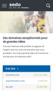 How sedo.com looks like on a mobile device such as an iPhone.