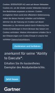 How seeburger.de looks like on a mobile device such as an iPhone.