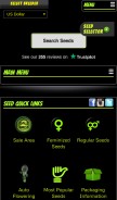 How seed-city.com looks like on a mobile device such as an iPhone.