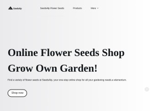 How seedsalp.com looks like on a tablet such as an iPad.