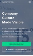 How seenspire.com looks like on a mobile device such as an iPhone.