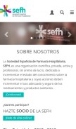 How sefh.es looks like on a mobile device such as an iPhone.