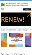 How segd.org looks like on a mobile device such as an iPhone.