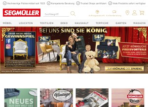 How segmueller.de looks like on a tablet such as an iPad.