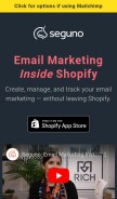 How seguno.com looks like on a mobile device such as an iPhone.