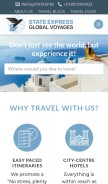 How segvtours.com looks like on a mobile device such as an iPhone.