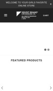 How sekritbrand.com looks like on a mobile device such as an iPhone.