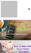 How selectmyblog.com looks like on a mobile device such as an iPhone.