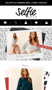 How selfieleslie.com looks like on a mobile device such as an iPhone.