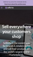 How sellbrite.com looks like on a mobile device such as an iPhone.