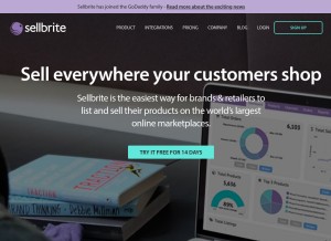 How sellbrite.com looks like on a tablet such as an iPad.