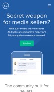 How sellercrowd.com looks like on a mobile device such as an iPhone.