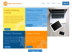 How sellersourcebook.com looks like on a tablet such as an iPad.