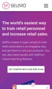 How sellpro.net looks like on a mobile device such as an iPhone.