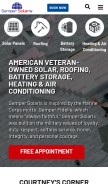 How sempersolaris.com looks like on a mobile device such as an iPhone.