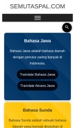 How semutaspal.com looks like on a mobile device such as an iPhone.