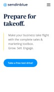 How sender-sib.com looks like on a mobile device such as an iPhone.