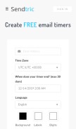 How sendtric.com looks like on a mobile device such as an iPhone.