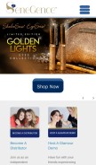 How senegence.com looks like on a mobile device such as an iPhone.