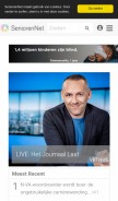 How seniorennet.be looks like on a mobile device such as an iPhone.