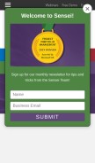 How senseiprojectsolutions.com looks like on a mobile device such as an iPhone.