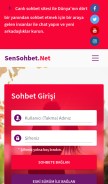 How sensohbet.net looks like on a mobile device such as an iPhone.