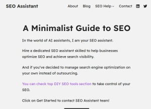 How seo-assistant.com looks like on a tablet such as an iPad.