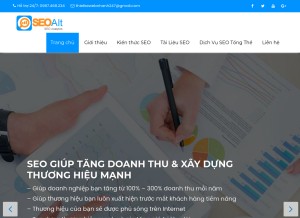 How seoalt.net looks like on a tablet such as an iPad.