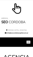 How seocordobacapital.com.ar looks like on a mobile device such as an iPhone.