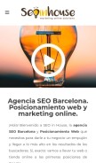 How seoinhouse.es looks like on a mobile device such as an iPhone.