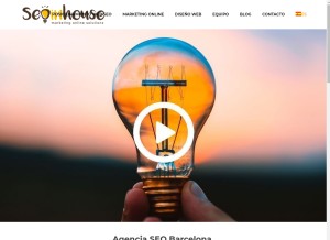 How seoinhouse.es looks like on a tablet such as an iPad.