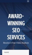 How seoservices.io looks like on a mobile device such as an iPhone.
