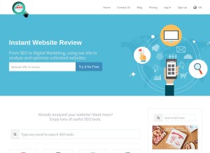How seotools-best.com looks like on a tablet such as an iPad.