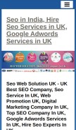How seowebsolution.n.nu looks like on a mobile device such as an iPhone.