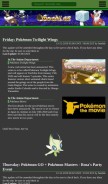 How serebii.net looks like on a mobile device such as an iPhone.