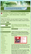How serenesforest.net looks like on a mobile device such as an iPhone.