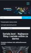 How seriale.best looks like on a mobile device such as an iPhone.