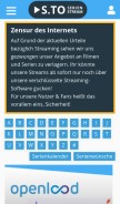How serienstream.be looks like on a mobile device such as an iPhone.