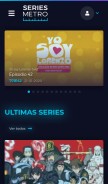 How seriesmetro.com looks like on a mobile device such as an iPhone.