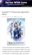 How serieswithlove.net looks like on a mobile device such as an iPhone.
