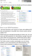 How serptrends.com looks like on a mobile device such as an iPhone.