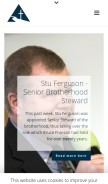 How servantsoftheword.org looks like on a mobile device such as an iPhone.