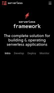 How serverless.com looks like on a mobile device such as an iPhone.