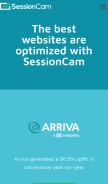 How sessioncam.com looks like on a mobile device such as an iPhone.