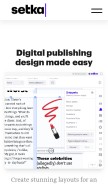 How setka.io looks like on a mobile device such as an iPhone.