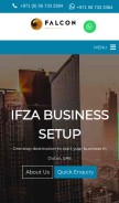 How setupifzacompany.ae looks like on a mobile device such as an iPhone.