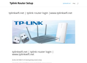 How setuptplinkwifi-net.com looks like on a tablet such as an iPad.