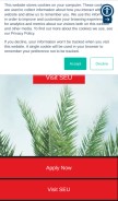 How seu.edu looks like on a mobile device such as an iPhone.