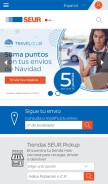 How seur.com looks like on a mobile device such as an iPhone.